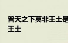 普天之下莫非王土是什么意思 普天之下莫非王土 