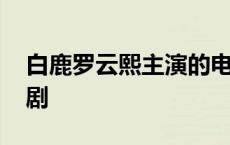 白鹿罗云熙主演的电视剧 罗云熙主演的电视剧 