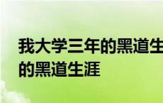 我大学三年的黑道生涯是真的吗 我大学三年的黑道生涯 