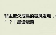 非主流欠成熟的微风发电，何以频频与地方签下“百亿大单”？︱晨读能源