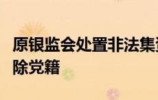 原银监会处置非法集资办公室主任刘张君被开除党籍