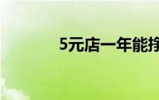 5元店一年能挣多少钱 5元店 