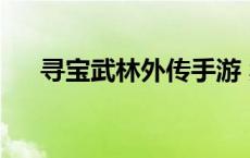 寻宝武林外传手游 卖号 寻宝武林外传 