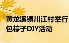 黄龙溪镇川江村举行“我们的节日·‘端午’”包粽子DIY活动