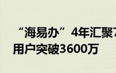 “海易办”4年汇聚7.4万余个政务服务事项 用户突破3600万