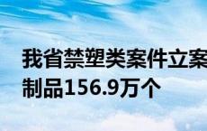 我省禁塑类案件立案2355宗，查扣违禁塑料制品156.9万个