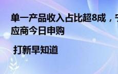 单一产品收入占比超8成，宁德时代、比亚迪的锂电膜材供应商今日申购 | 打新早知道