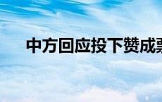 中方回应投下赞成票：为制止更多杀戮