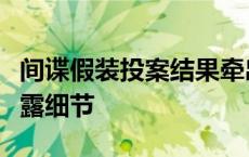 间谍假装投案结果牵出真间谍大案！国安部披露细节