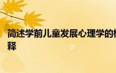 简述学前儿童发展心理学的概念 学前儿童发展心理学名词解释 