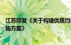 江苏印发《关于构建优质均衡的基本公共教育服务体系的实施方案》