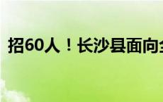 招60人！长沙县面向全县乡镇选调城区教师