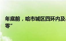 年底前，哈市城区四环内及县城建成区散煤取暖用户将“清零”