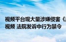 视频平台现大量涉嫌侵害《庆余年第二季》信息网络传播权视频 法院发诉中行为禁令