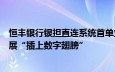 恒丰银行银担直连系统首单业务落地，为农村产业现代化发展“插上数字翅膀”