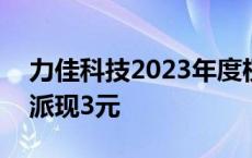 力佳科技2023年度权益分派每10股转增3股派现3元