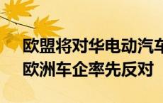 欧盟将对华电动汽车加征最高38%的关税，欧洲车企率先反对