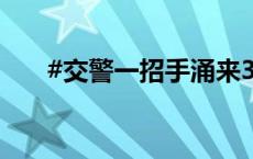 #交警一招手涌来30位群众抬车救人#