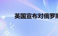 英国宣布对俄罗斯实施50项新制裁