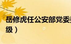 岳修虎任公安部党委委员、反恐专员（副部长级）