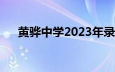 黄骅中学2023年录取分数线 黄骅中学 