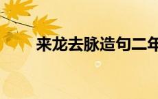 来龙去脉造句二年级 来龙去脉造句 