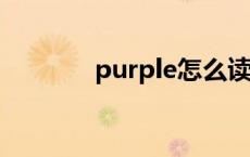 purple怎么读 purse怎么读 