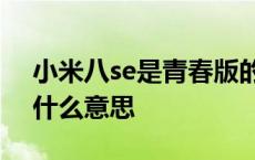 小米八se是青春版的意思吗 小米8手机se是什么意思 