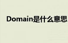 Domain是什么意思 domain是什么意思 