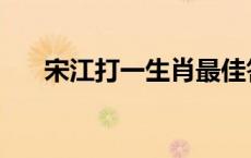 宋江打一生肖最佳答案 宋江打一生肖 