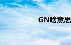 GN啥意思 gn啥意思 