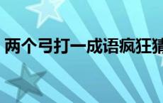 两个弓打一成语疯狂猜成语 两个弓打一成语 