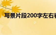 写景片段200字左右春天 写景片段200字左右 