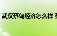 武汉蔡甸经济怎么样 蔡甸是武汉最穷一个区 