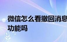 微信怎么看撤回消息的内容 微信有自动回复功能吗 