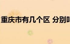 重庆市有几个区 分别叫什么 重庆市有几个区 