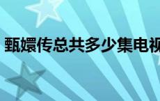 甄嬛传总共多少集电视剧 甄嬛传总共多少集 