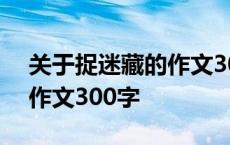 关于捉迷藏的作文300字作文 捉迷藏的规则作文300字 