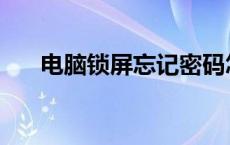 电脑锁屏忘记密码怎么解开 电脑锁屏 