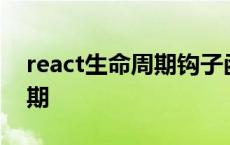 react生命周期钩子函数有哪些 react生命周期 