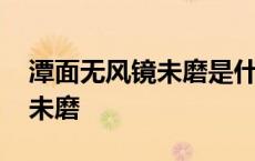 潭面无风镜未磨是什么修辞手法 潭面无风镜未磨 