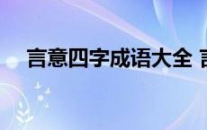 言意四字成语大全 言意成语疯狂猜成语 