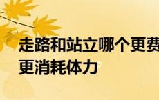 走路和站立哪个更费体力啊 走路和站立哪个更消耗体力 