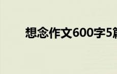 想念作文600字5篇 想念作文600字 