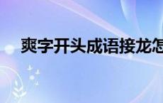 爽字开头成语接龙怎么接 爽字开头成语 