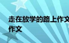 走在放学的路上作文350字 走在放学的路上作文 