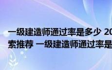 一级建造师通过率是多少 2023年新公告已公布-查看 360搜索推荐 一级建造师通过率是多少 