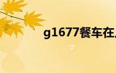 g1677餐车在几号啊 g1677 