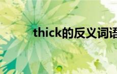 thick的反义词语 thick的反义词 