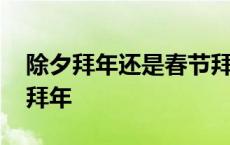 除夕拜年还是春节拜年好 除夕拜年还是春节拜年 